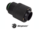 Bitspower G1/4 Matte Black Rotary Compression Fitting 1/2\"ID