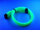 24 Inch SATA UV Green Cable